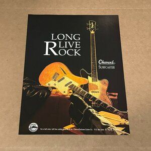 Charvel Surfcaster - Charvel Jackson Guitars - 1991 Print Advertisement